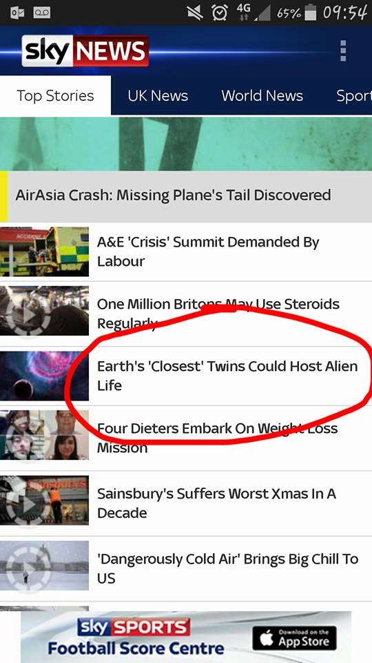 Aliens in the Headlines