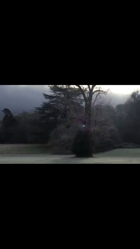 Landscape view of the tall Dark Cloaked figure.