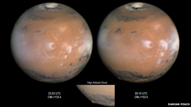 Damian Peach was one of the first astronomers to image the plume
