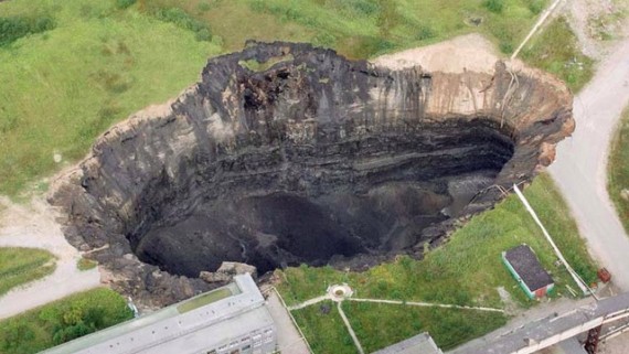 Lunyevka doesn’t want its craters to become like this massive hole in nearby Berezniki