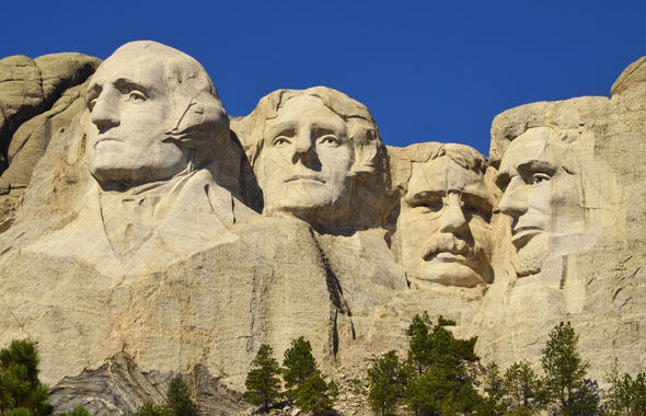 The REAL Mount Rushmore near Keystone, South Dakota, in the USA