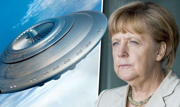 The German government will now have to release controversial UFO files - Image courtesy of the 'Express' Newspaper.