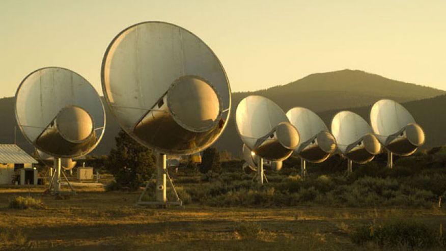 The Allen Telescope Array -- a large number of small satellite dishes designed to add the search for extraterrestrial intelligence. (SETI Institute) - Being brought back into use by the US Air Force