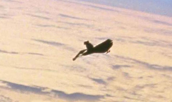 The 1998 images taken by Nasa, which many people around the world claim is the Black Knight satellite
