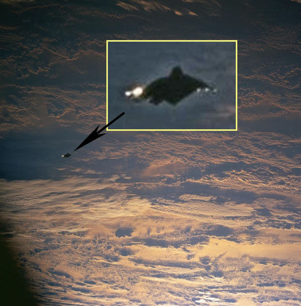 The object as viewed from the shuttle - and apparently heard by Tesla himself