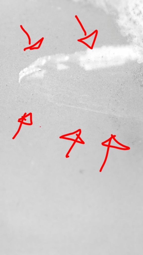 You can clearly see the detail and structure of the unknown craft