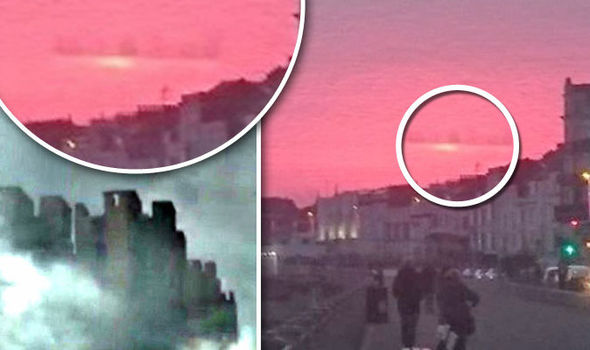 Huge floating city now recently seen in Hastings UK