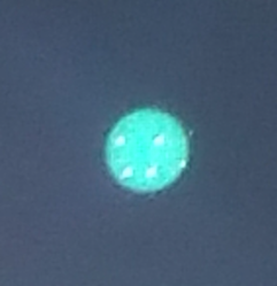 Close up of the apparent un-cloaked Orb