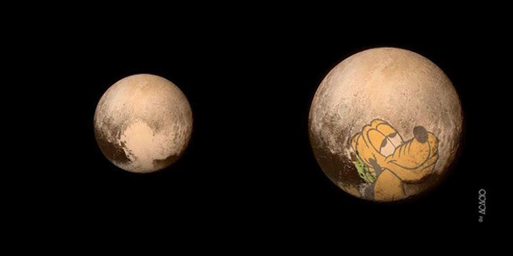 Pluto on Pluto - Courtesy of NASA