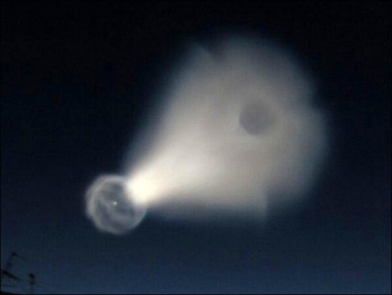 Secret missile test or something not of this world?