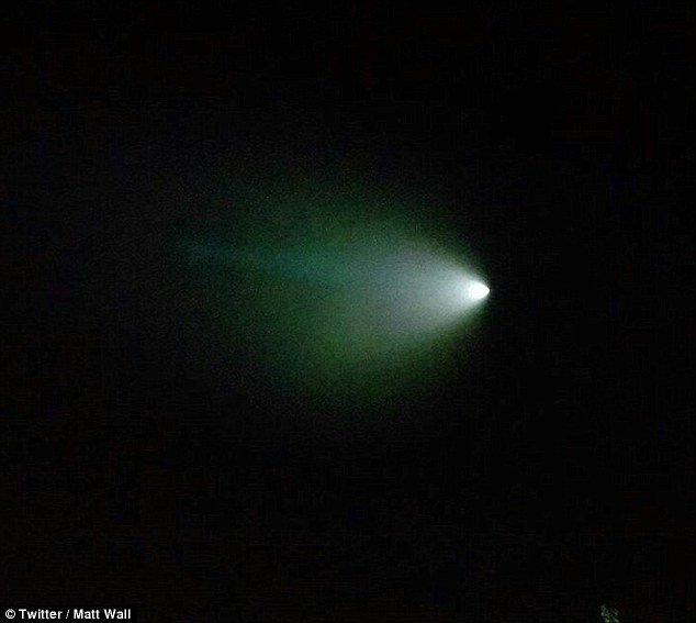 The recent sighting above Los Angeles.