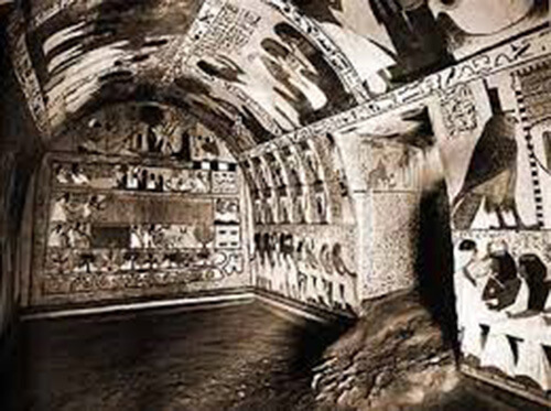One of the tombs where the Ancient Alien was found