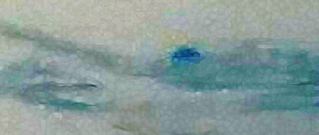 The Solid object in the clouds with filters on the image.