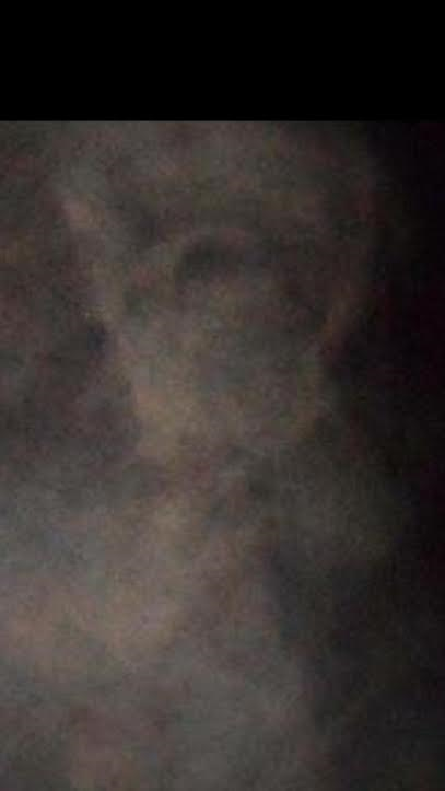 Strange misty looking Alien head - again you can see the facial features.