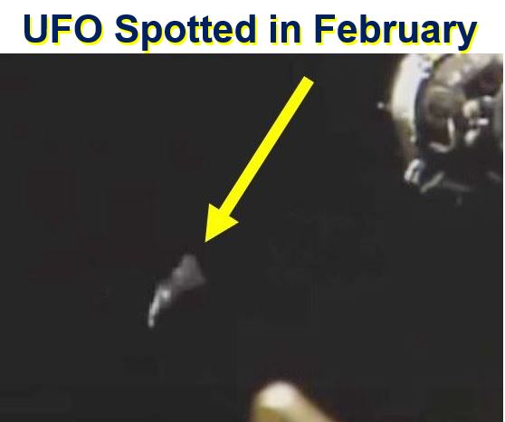This object was seen flying alongside ISS and actually moving around it in circles. (Image: YouTube)